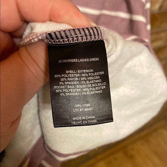 Lilac Light Purple Short Sleeve V-Neck Lightweight Sweater Mini Dress - Picture 6 of 10